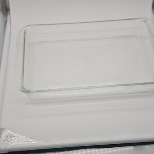 Pyrex Clear Glass Baking Dish with Embossed Logo